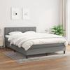3140050 vidaXL Divan-lit Tapissier Avec Matelas Gris Foncé 140x190cm Tissu