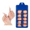 Manicure Nail Tips False 100 Pcs Matte Solid Colour Long Stiletto Simple Full Cover Nails Art