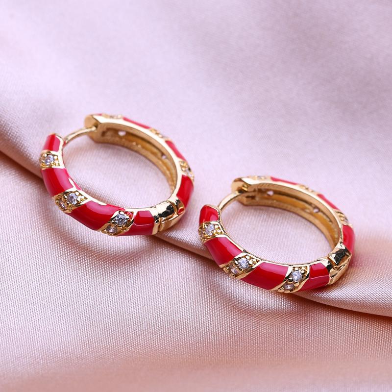 KNIKOO Круглые серьги-клипсы для женщин, модные серьги-кольца, ювелирные изделия для свадебных подарков, серьги с кубическим цирконием CZ