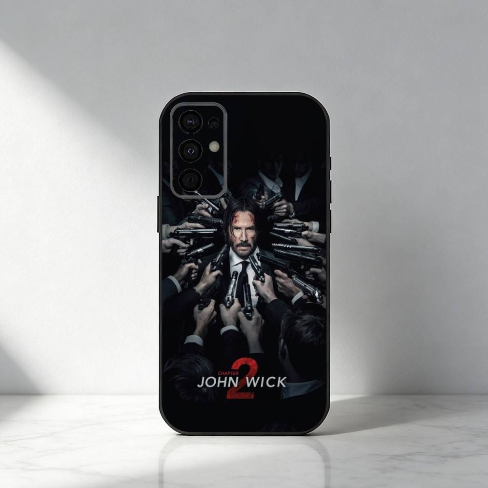 Чехол для телефона John-Wick для Samsung S25, S24, S21, S22, S23, S30, Ultra, S20, Plus, Fe, Note, 5G Черный