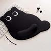 Cartoon Cat Large Mouse Mat Wrist Pad Kawaii Cat Mouse Pad Black Cat Mouse Pads  Office Desk