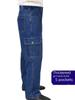 Men's Thickened Denim Multi-Pocket Welding Overalls - Durable, Loose-Fit, Pure Cotton Labor Protection Pants
