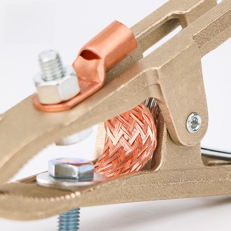 Заземляющий зажим А-образной формы из цельной меди для электросварочных аппаратов и аппаратов аргонодуговой сварки