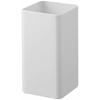 Kitchen Tool Stand, Square, White, Approx. W9.5 X D9.5 X H18cm, Plate, Compact Yet Large Capacity, 5183