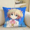 YK Anime KKomari Kamikita Square Sofa Pillow Cover Solid Color Living Room Home Decor Cushion Case
