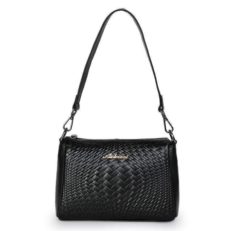 Женская сумка через плечо, новая, из натуральной кожи, для мам, дорожная сумка, сумка через плечо, плетеная сумка