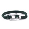 Fashion High Quality Double Layer Milan Rope Chain Couple Bracelet Stainless Steel Buckle Bracelets for Men Women