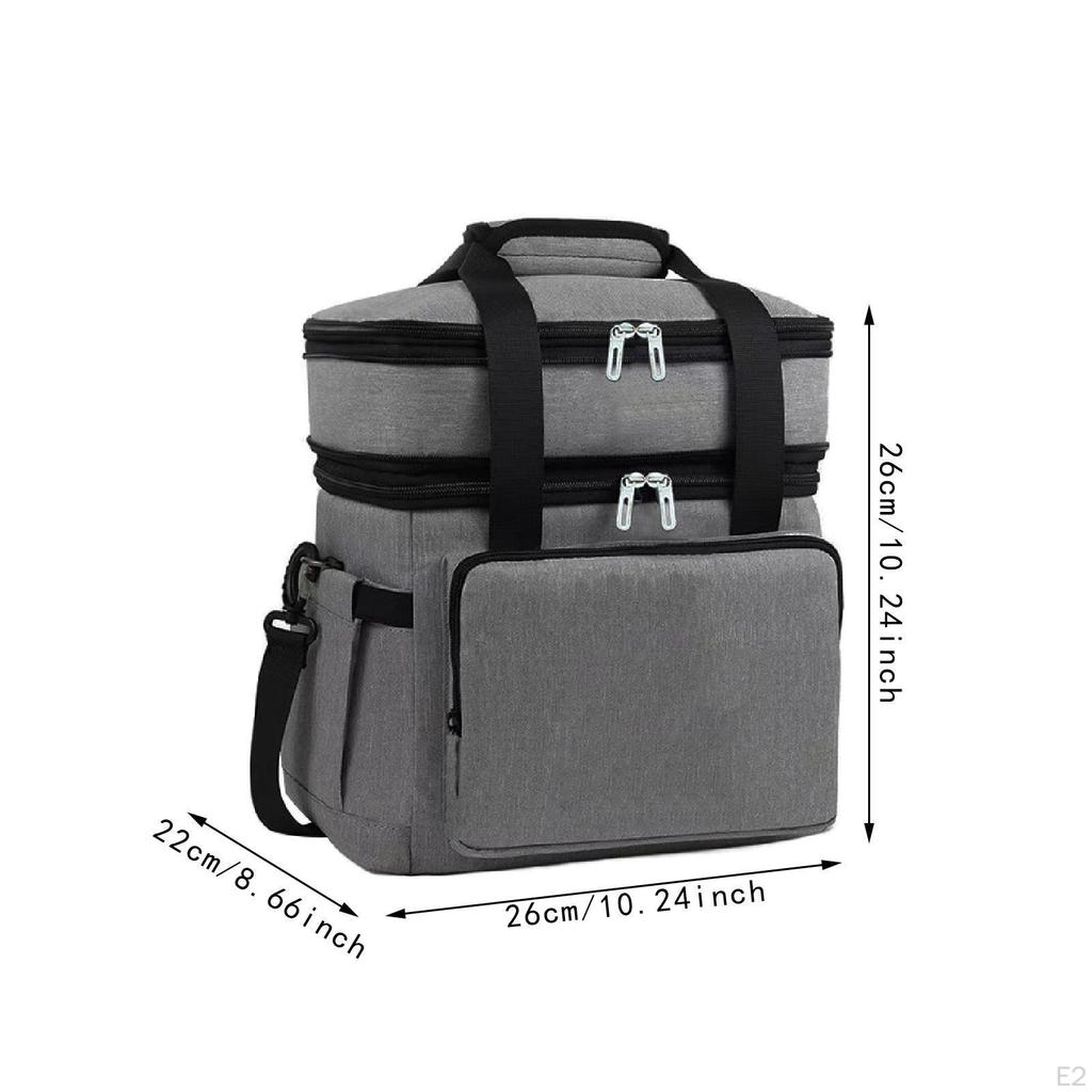 Холодный мешок расширяемый контейнер сгущенный еда двойной уровень для кемпинга офис