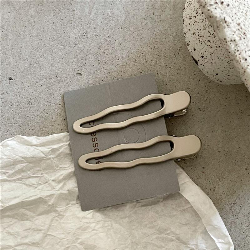 Набор заколок для волос Silver Wave Line Geometric Duckbill