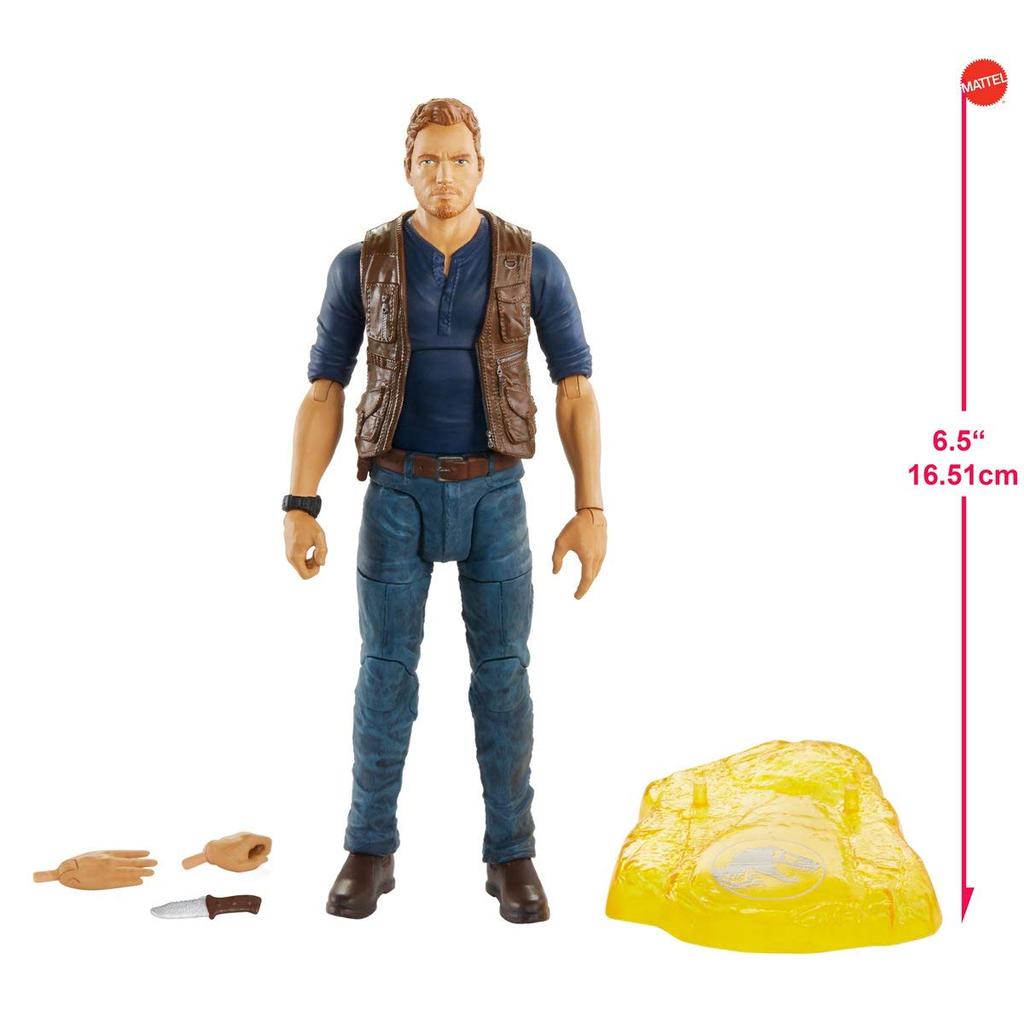 JURASSIC WORLD MATTEL 2020 AMBER COLLECTION 6inch Action Figure OWEN GRADY Movie Fallen Kingdom Jurassic Park Dinosaur Figure Goods Chris Pratt [Item]