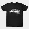 Мужская черная футболка с принтом Toretto'S Charger Печать на трансферной бумаге без вырезания Хлопковая футболка