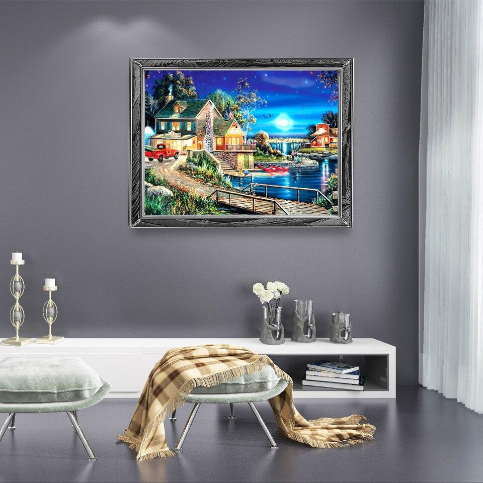 Новый 5D DIY алмазная живопись дома Алмазная вышивка Чунцзин вышивка крестиком ремесла полная круглая дрель домашний декор художественный подарок