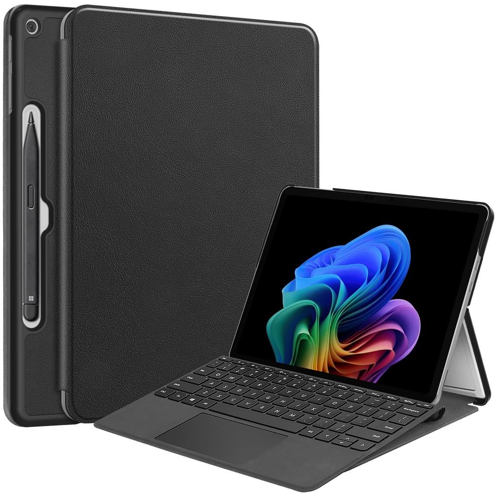 Чехол для планшета Microsoft Surface Pro 12, трехскладной чехол-книжка с подставкой, многоугольная обложка-фолио