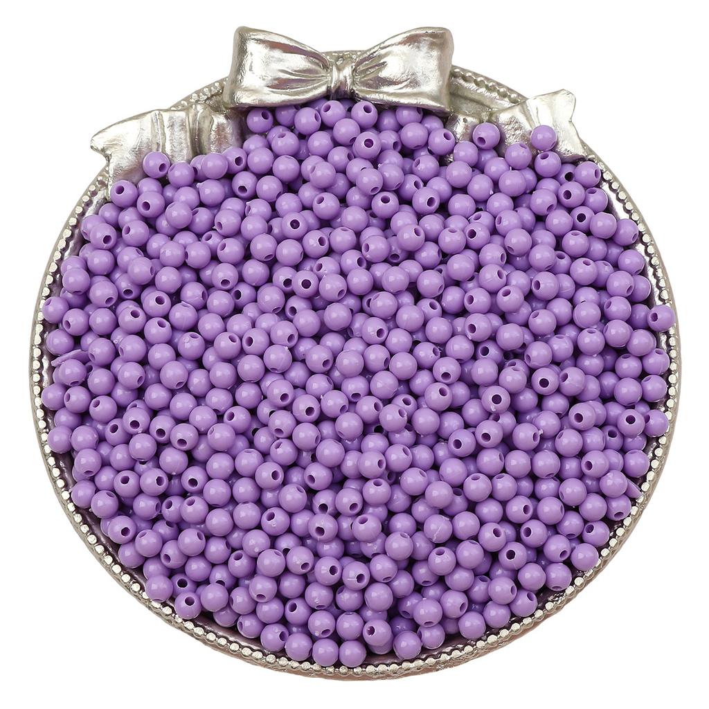 Бусины для браслета ручной работы 3/4 мм акриловые однотонные круглые бусины бусины ручная работа бусины для браслета россыпью бусины ювелирные аксессуары