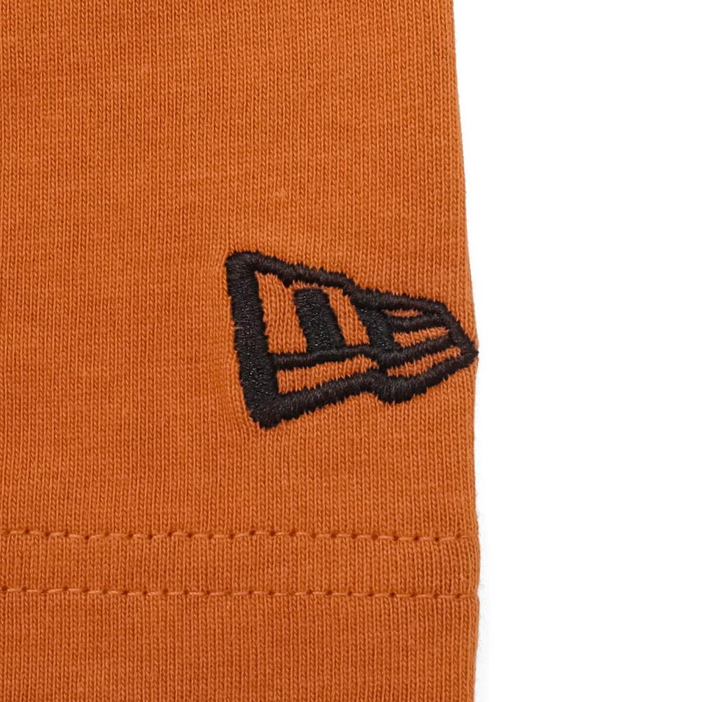 NEW ERA Short Sleeve Oversized Rust Orange black Box Logo T-Shirt