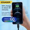 Essager USB Type C Cable for Iphone 14 13 12 Pro Max Mini Xs Xr X 8 IPad MacBook PD 27W Fast Charge Charger Lightning Wire Cord