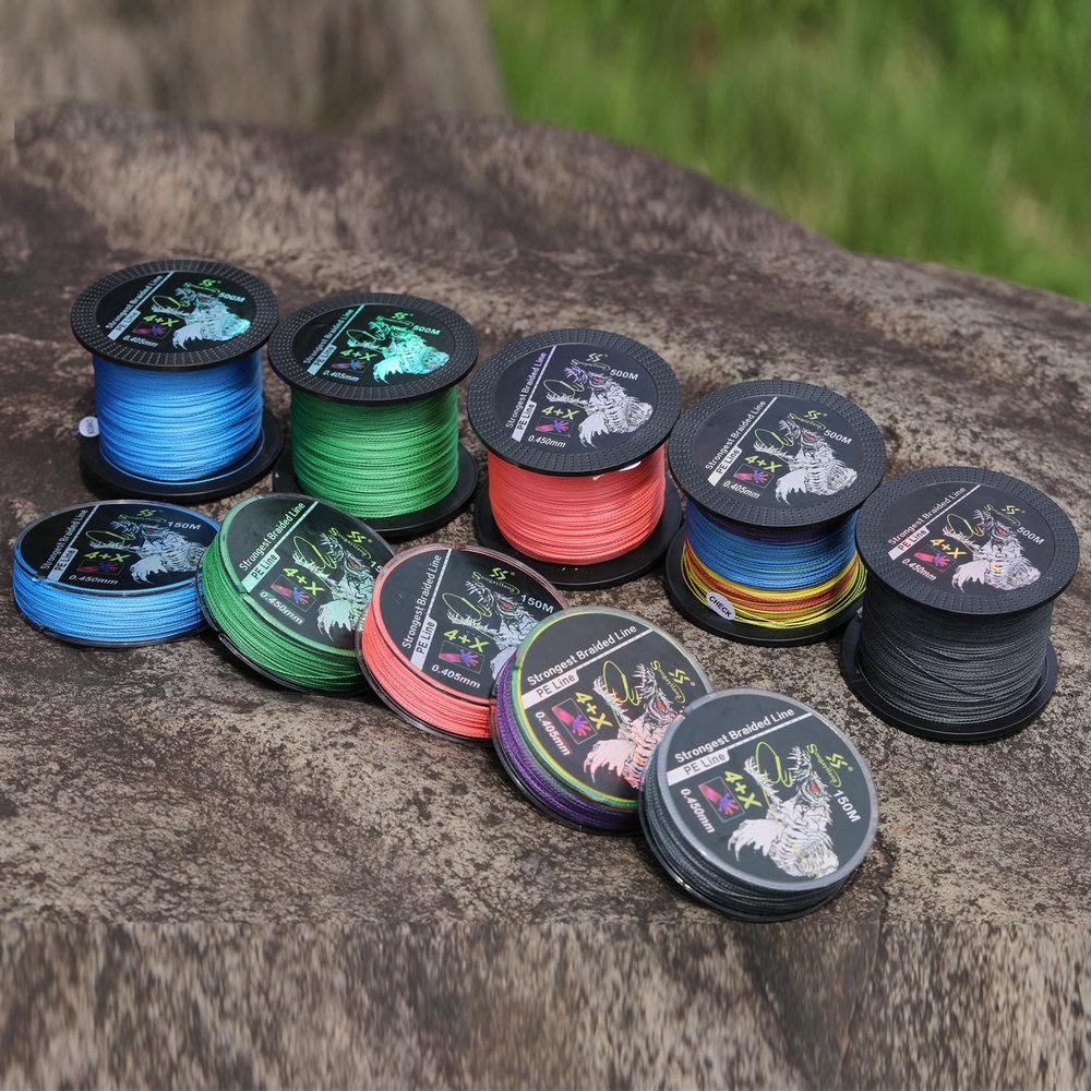 Fishing Lines150m 5 Colors Braided Fishing Lines 4+X Strands PE Spinning Fishing Reel Braided Fishing Lines