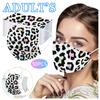 Трехслойная одноразовая пыленепроницаемая защитная маска с леопардовым принтом для взрослых