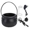 Halloween Witch Pot Smoke Machine Mist Maker Fogger with Color Changing LED Light Party Prop