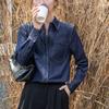 Новая повседневная и элегантная джинсовая рубашка с длинными рукавами в стиле ретро в стиле Гонконга