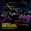 Для Mercedes-Benz A/CLA W176/CLA W117/GLA W156 13-18 12/64 цвета Подсветка салона Светодиодная подсветка Декоративная лампа для воздуховодов турбин