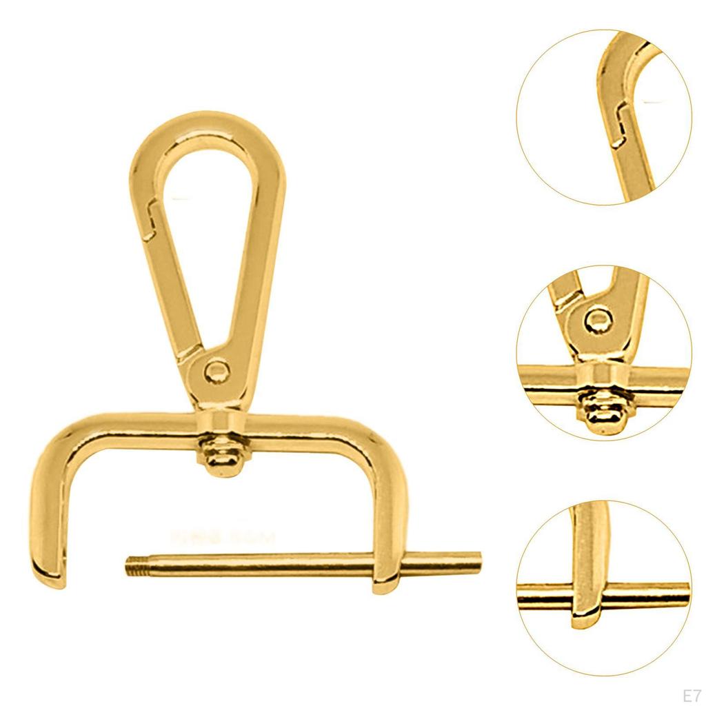 2 Pieces Snap Hook Swivel Clasp Backpack Buckle Detachable Trendy DIY Portable Bag Making Lobster