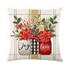 Новая Рождественская Подушка для Дома Дивана Праздничная Наволочка с Принтом Полиэстеровая Наволочка Украшение