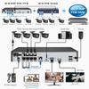 Techage 8-канальный 5-мегапиксельный HD POE NVR комплект камеры безопасности система видеонаблюдения двустороннее аудио AI обнаружение лица наружное видеонаблюдение набор IP-камер