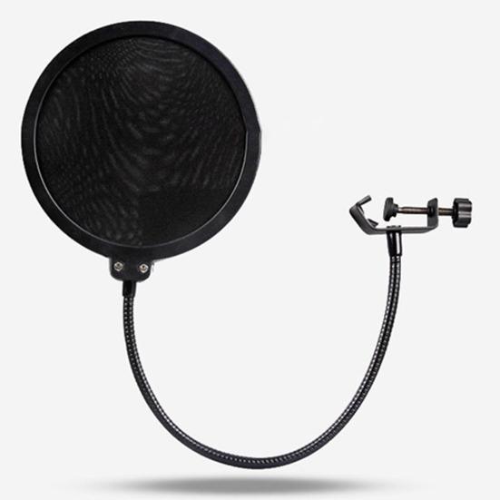 Складная подставка для микрофона, зажим с универсальным гибким адаптером, вращение на 360 градусов, двойные опорные пружины