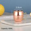 500ml Pure Copper Cup Moscow Mule Handcrafted Mug Cup Hammered Thickened Drum Cup Mules Cocktails Coffee Beer