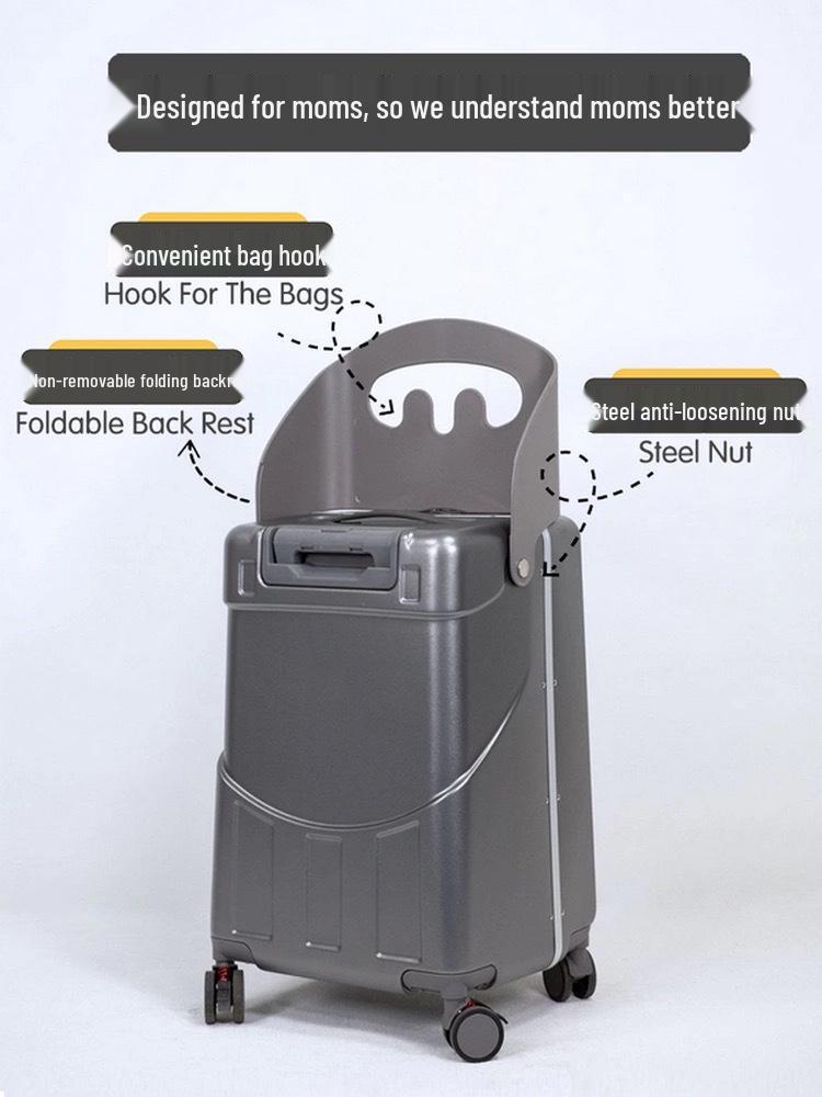 Детский чемодан-самокат и коляска - Многофункциональный багаж для мам