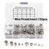 150pcs M3-8 Wire Insert Screws 7 Sizes Coiled Wire Inserts Repair Kits Thread Repairing Tool  Daily