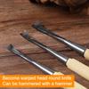 10mm/15mm/20mm DIY Warping Head Carving Knife Carving Chisel Hand Chisel Professional Woodworking Carving Wooden Spoon Making Hand Tools