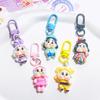 Cute Crying Girl Keychain Cartoon Backpack Decoration Girl Students Key Ring Jewelry Gift