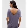 Lululemon Drapey Softstreme Boatneck Short Sleeve Shirt Grape Mist