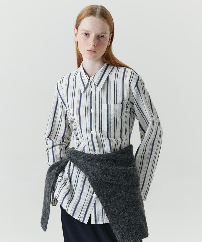 Рубашка Leuba Tidy Stripe - Мульти Синий
