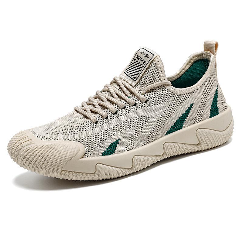 Мужская обувь 2025 новая летняя дышащая повседневная спортивная сетчатая обувь универсальная беговая мягкая подошва плетеная сетка мужская трендовая обувь