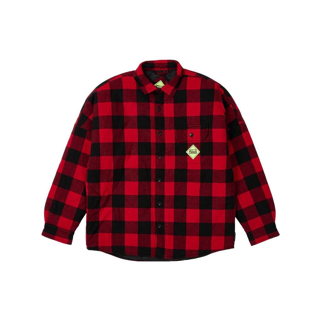 Palace Hardware Insulated Shirt Red Unisex Tops P25SHT044