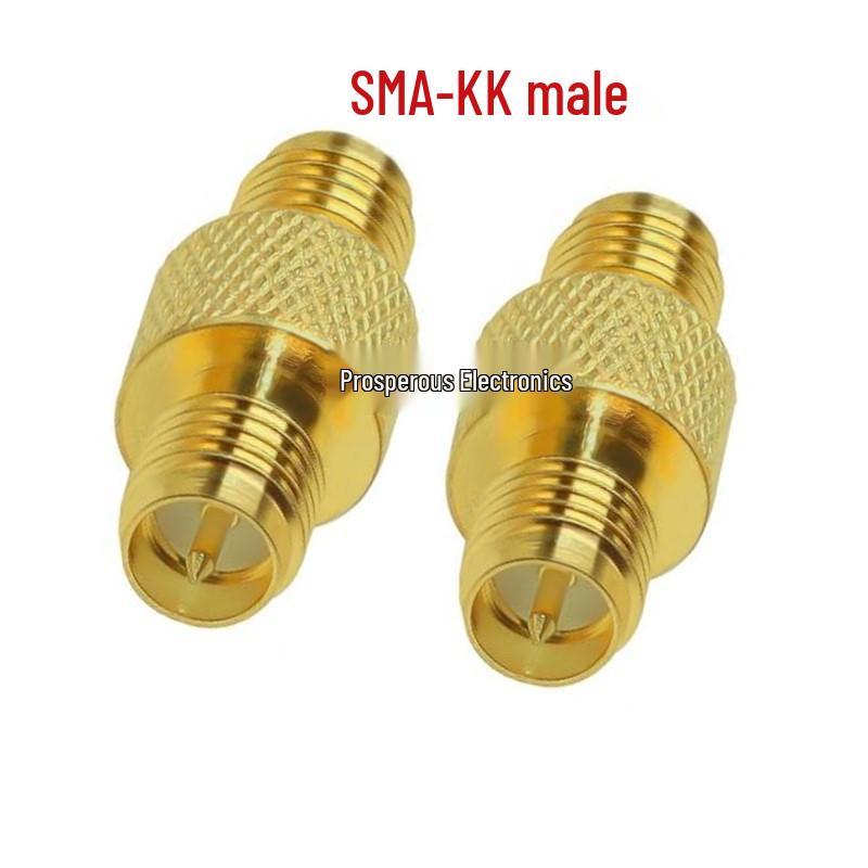 SMAkk Double SMA Female RF Adapter with Inner Pin and Mesh Texture