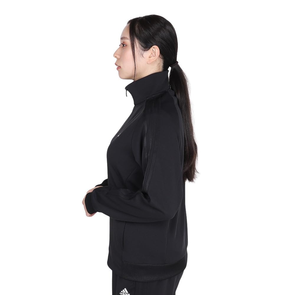 Adidas KTX40 Track Black Size M Women's 3-Stripes Top, (JG3798),