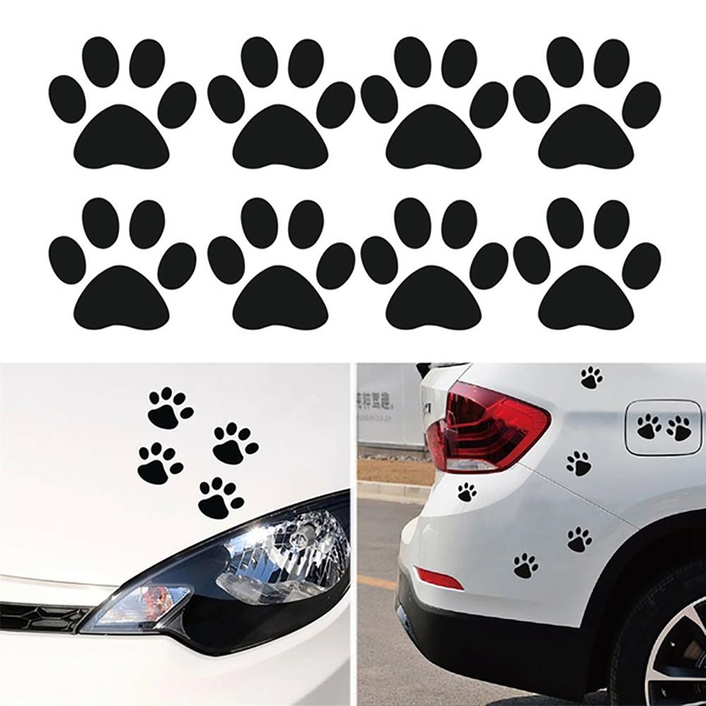 Cute Cat Paw Footprint Reflective Car-Styling Vehicle Decals Sticker Decoration Auto Stickers