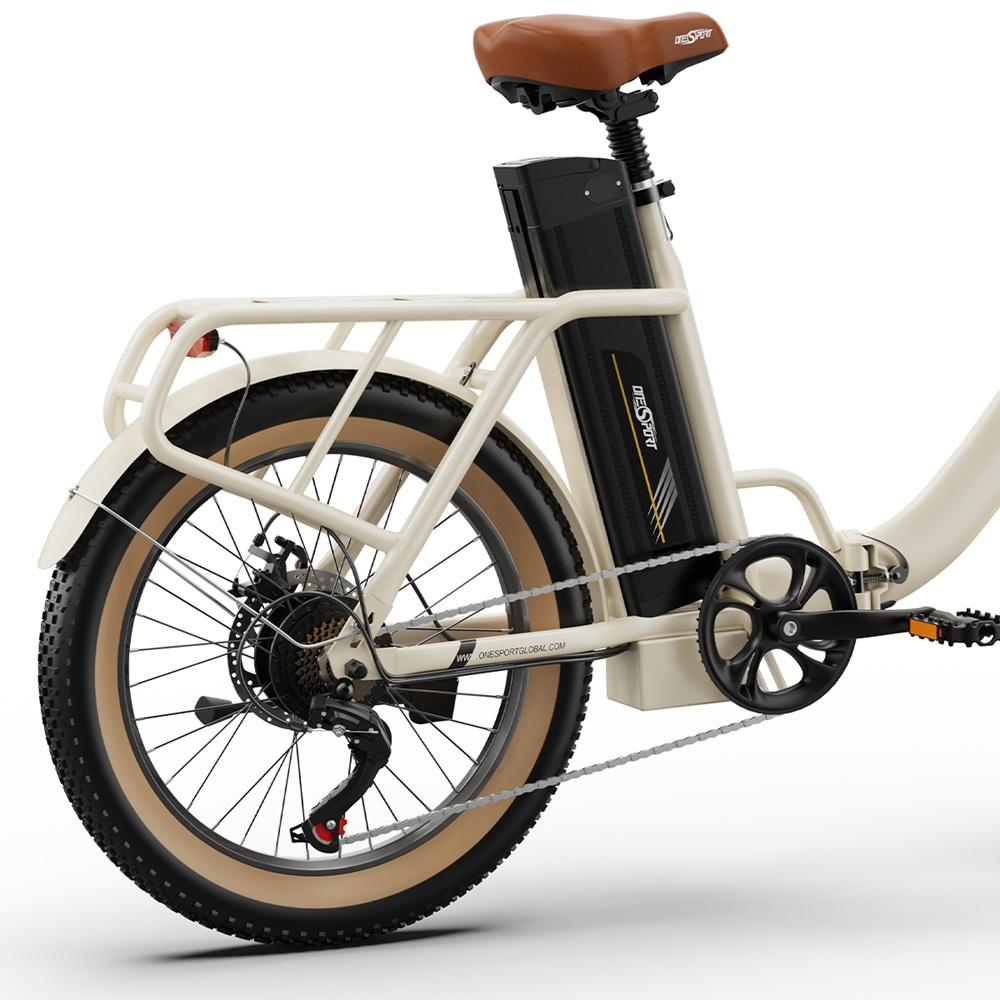 ONESPORT-OT16-2 48V 250W Electric Bike, 48V 17Ah Battery, 60-120KM Range, Folding, Lightweight, LCD Display, Disc Brakes