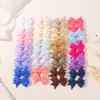 10/20/40pcs 2.3'' Solid Ribbon Bowknot Hair Clips for Baby Girls Handmade Bows Hairgripes Barrette Headwear Hair Accessories