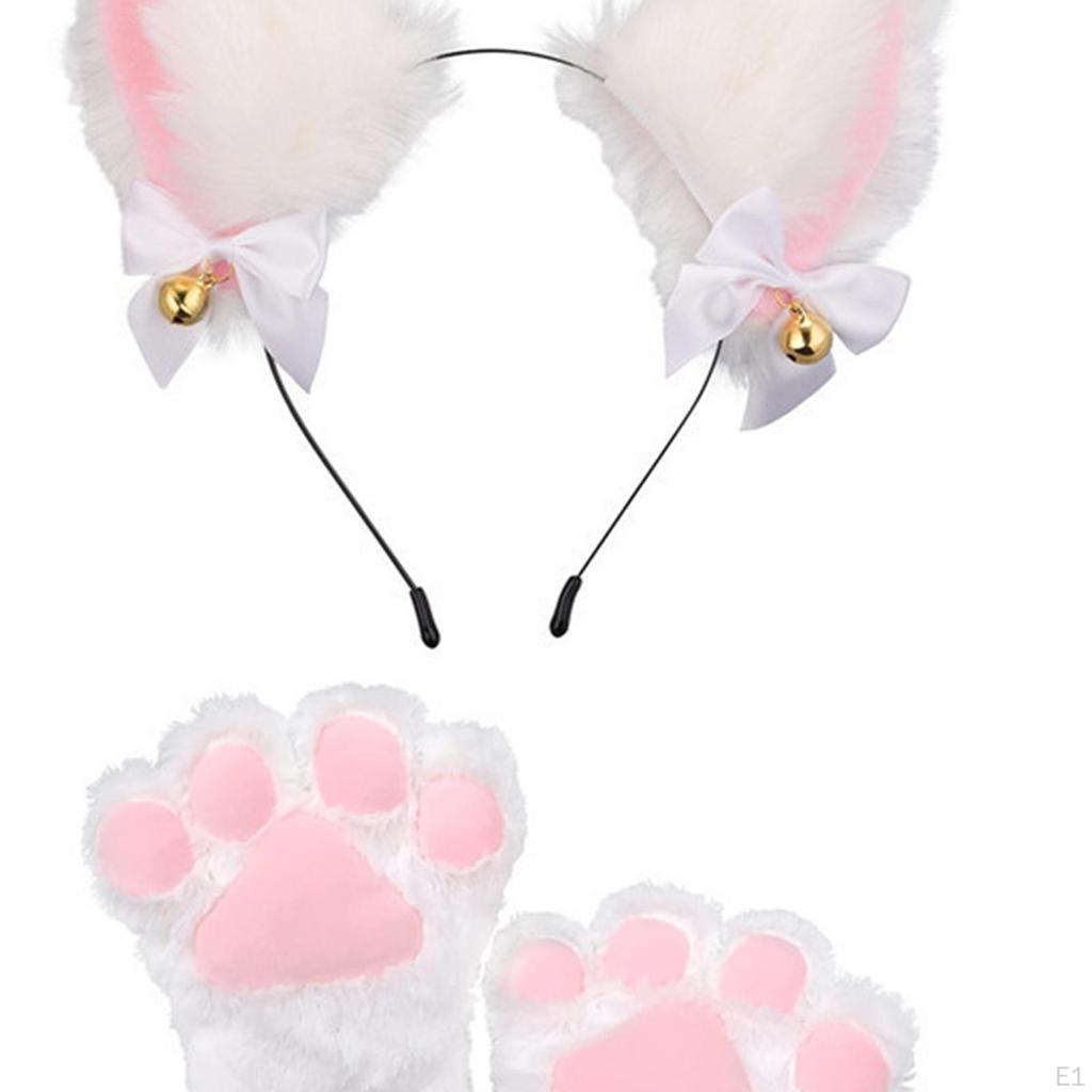 Кошачьи уши, хвост и лапы, уши животных, длинные для взрослых и детей, сценическое представление