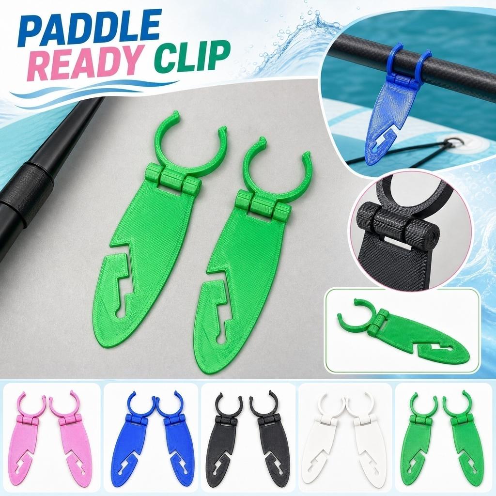 Kayak Paddle Holder Clips Adjustable Paddle Lock for Kayak Canoe Accessories Paddle Storage and Transport Secure Paddle Fastening