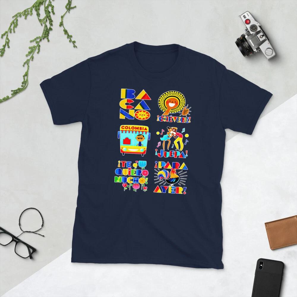 I LOVE COLOMBIA GREAT ICONES GRAPHIC Short-Sleeve Unisex T-Shirt