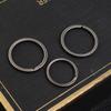 4pcs Metal Key Chain Pendant Hard Side Pushing Rings Creative Titanium Alloy Key Ring  Outdoor Tools