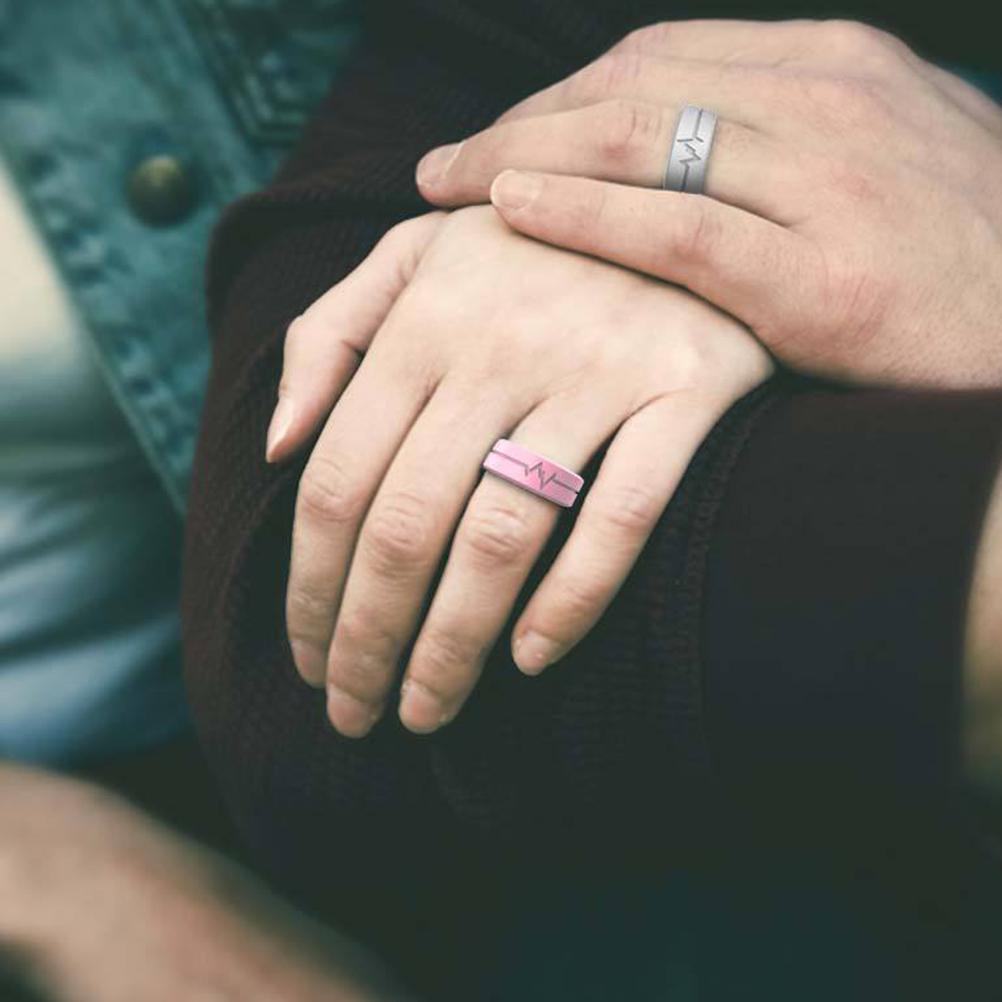 Outdoor Survival Luminous Silicone Ring Women Men  In The Dark Finger Ring