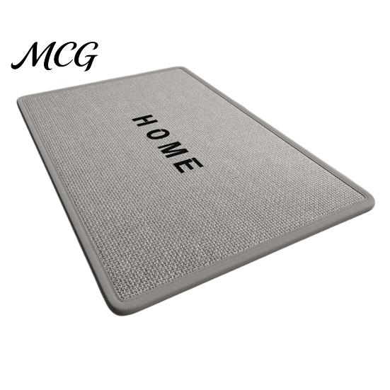 Machine Washable Mat Minimalist Bathroom Rug, Absorbent Non-Slip Floor Mat, Rectangular Door Textured Backing Rug for Home Entrance Bedroom