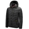2023 Men New Warm Waterproof Parkas Jacket Coat Mens Hooded Casual and Lightweight Cotton Jacket Outwear Detachable Hat Outfits Parkas Coat Male